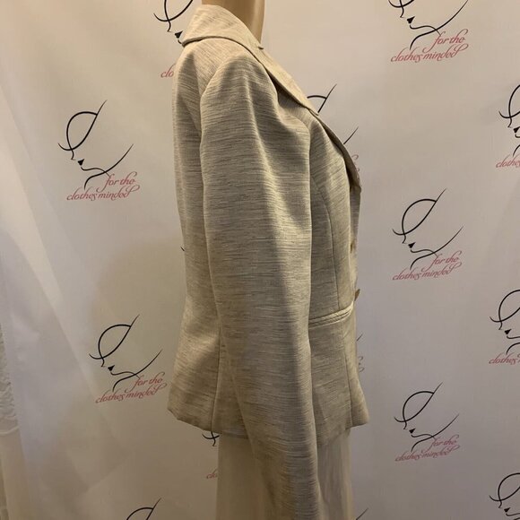 ISABELLA. Size 8. Lined Long Sleeve Dressy Jacket. Pleated Collar. WTC - Picture 3 of 5
